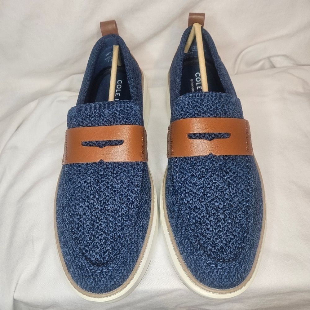 Cole Haan GrandPrø Blue Topspin Stitchlite™ Penny Loafers Sz 11 NWT